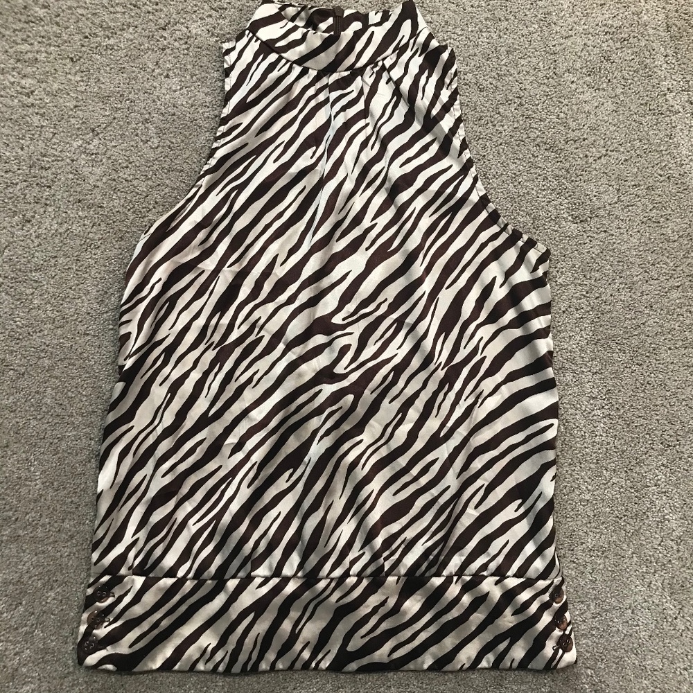 🎃Satiny Animal Print Halter Top